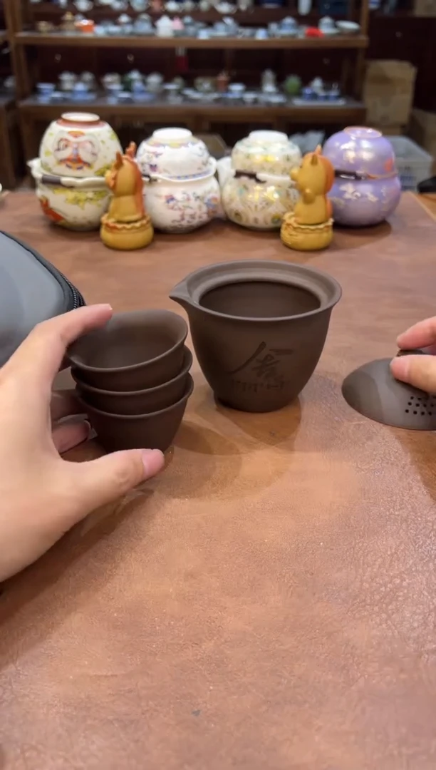 真的很便宜会开片的旅行茶具