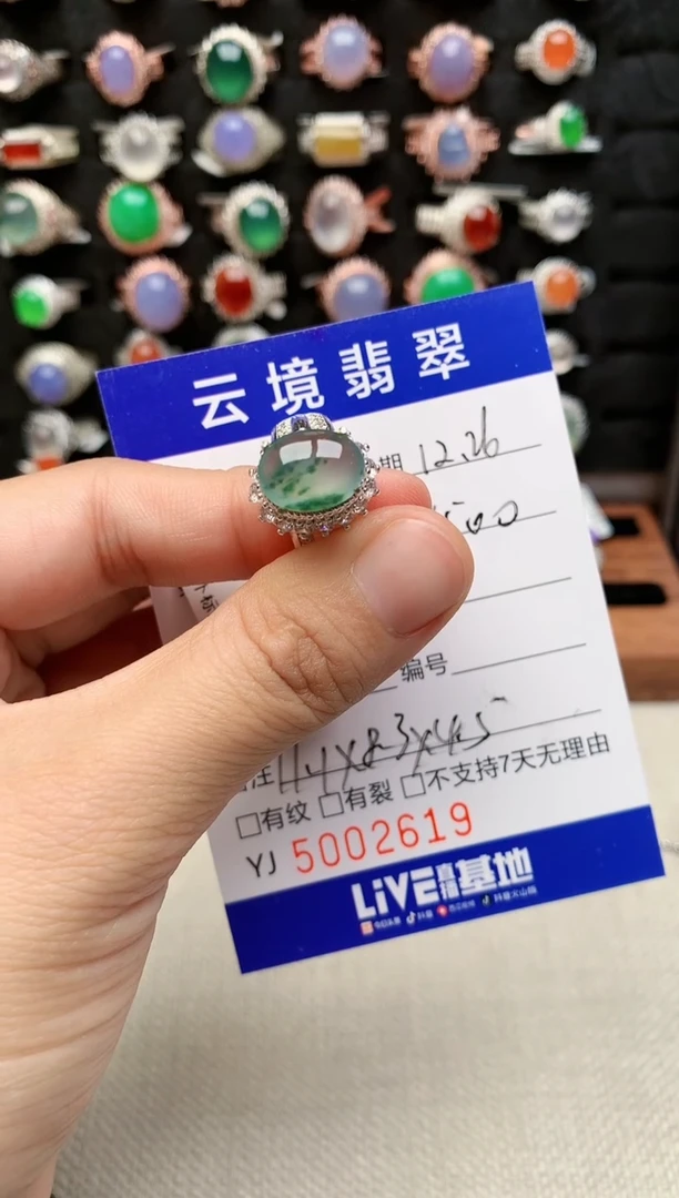 未镶嵌戒指翡翠2619