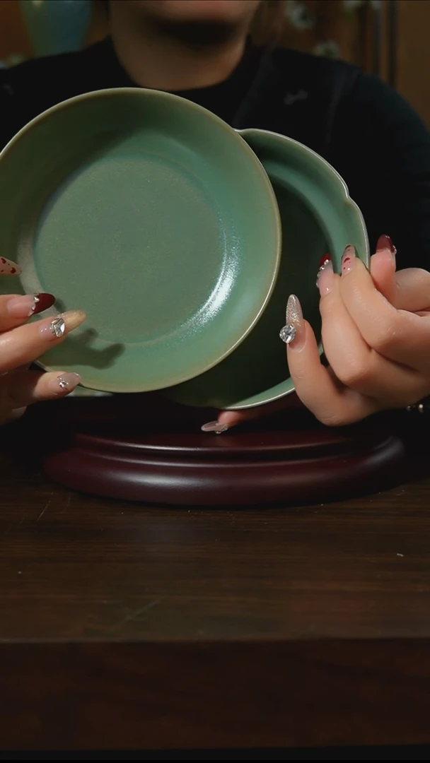 杯子瓷～**～葵口洗 圆洗