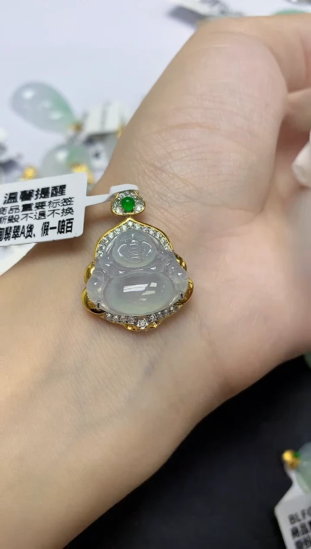 颈饰未镶嵌翡翠天然缅甸翡翠A货多样性发一件