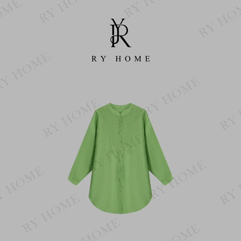 【容雨RYHOME】100精纺苎麻“为夏而生”百搭显瘦度夏衬衫252C1451