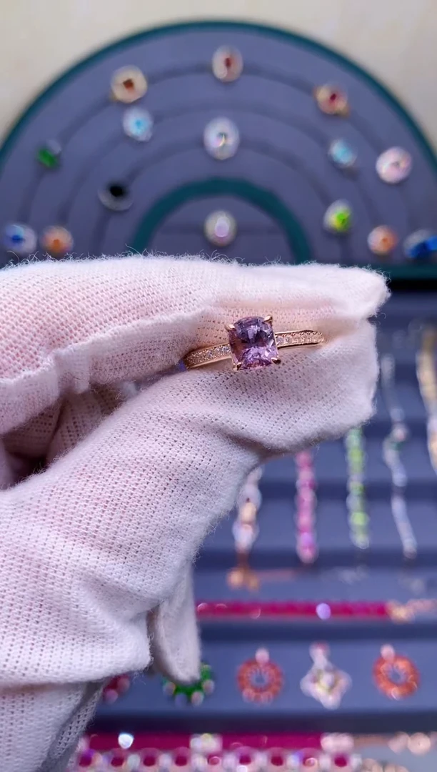 【闪购商品】尖晶石戒指银S925镶嵌5