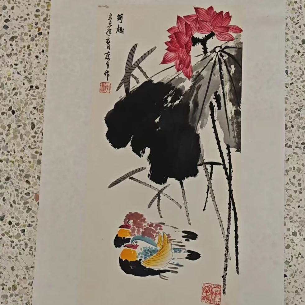 橱窗展示/暮雨文化/绘画/李庆宣老师/宣纸国画/有证书