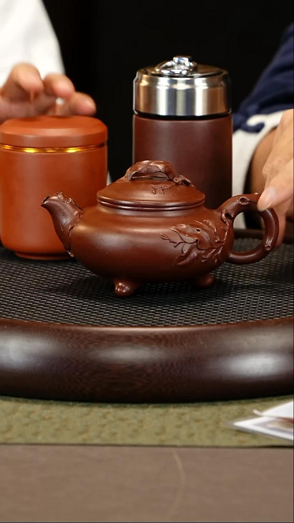 茶壶紫砂55 邵沛华 底槽清 佛手350cc