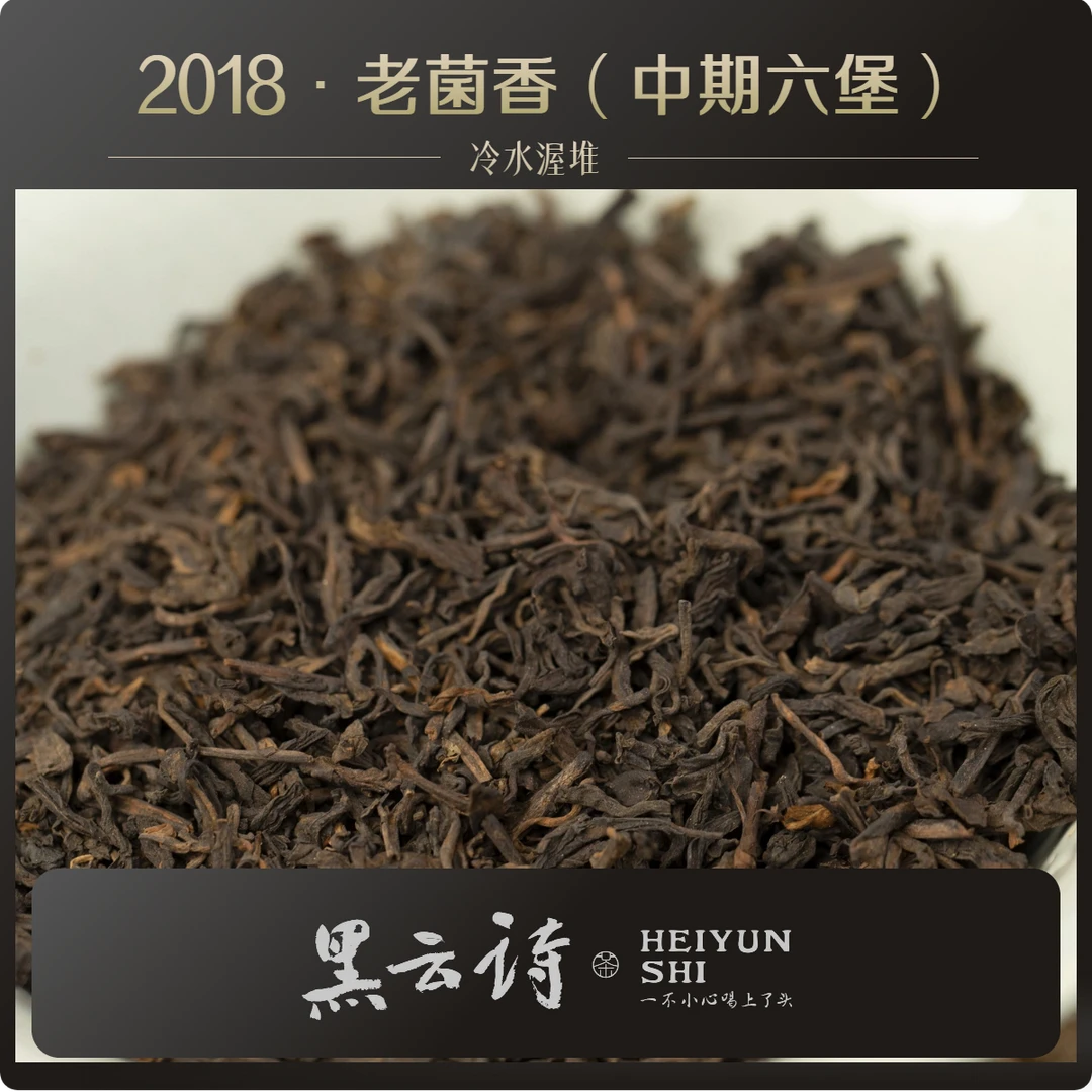 【5103宾榔香·2018老菌香】广西梧州六堡茶熟茶 陈茶老茶 黑茶