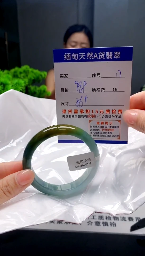 未镶嵌手镯翡翠17缅甸天然A货翡翠需包容瑕疵，介意慎拍