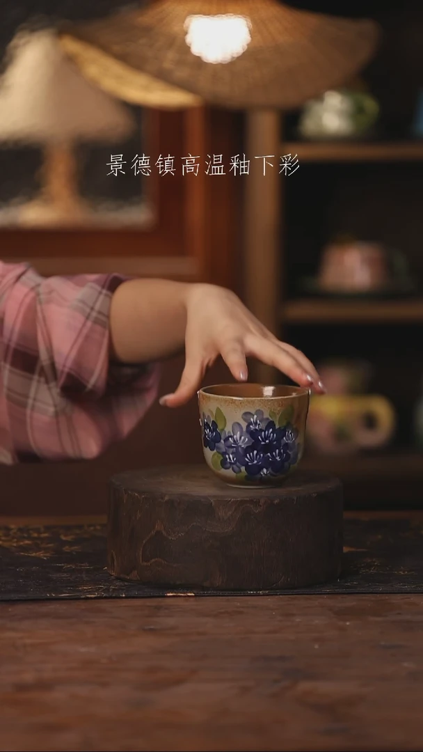 陶瓷景德镇高温釉下手绘陶瓷184