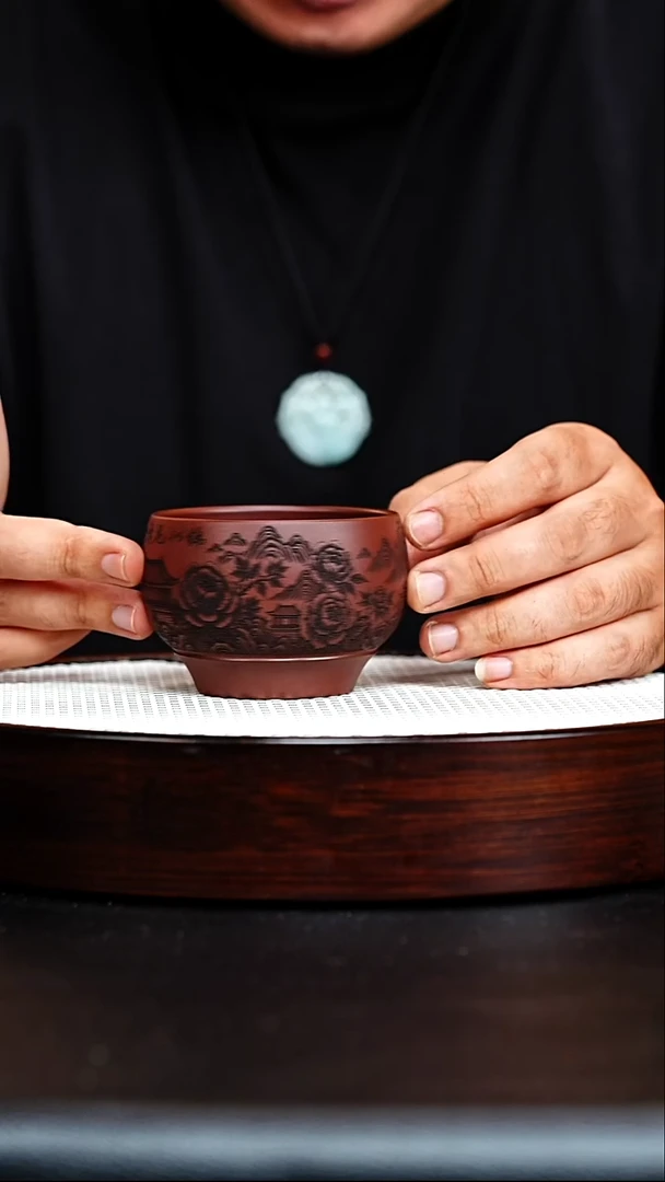 茶壶紫砂宜兴紫砂 繁花似锦 主人杯