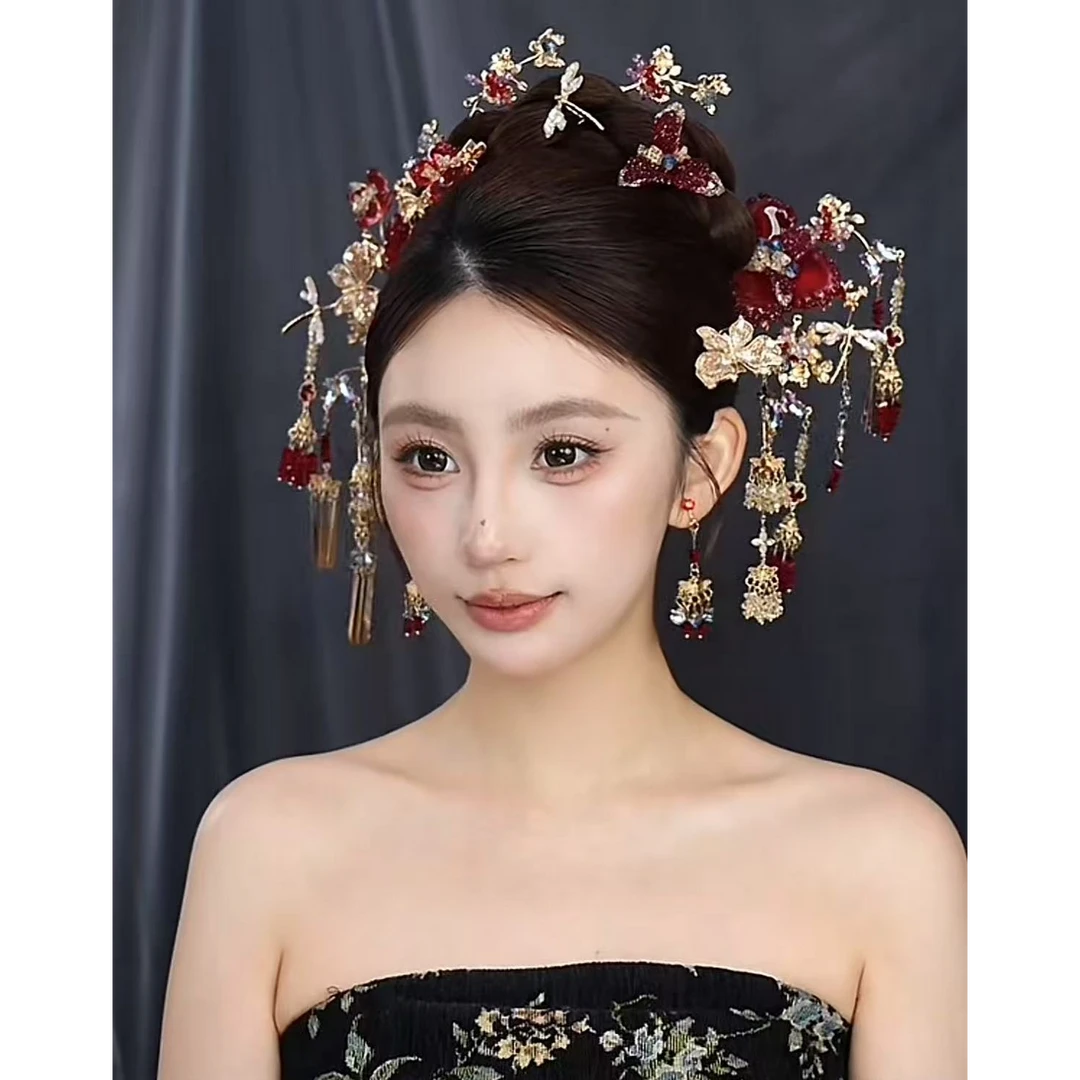 2025新款中式新娘饰品爆款354