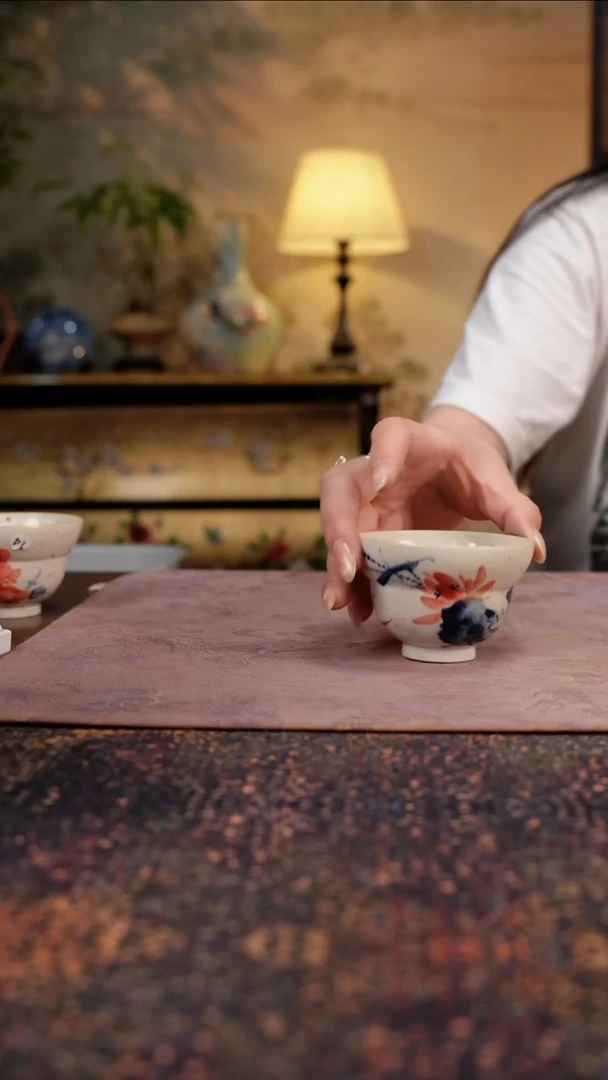 杯景德镇陶瓷杯碗柴烧多人