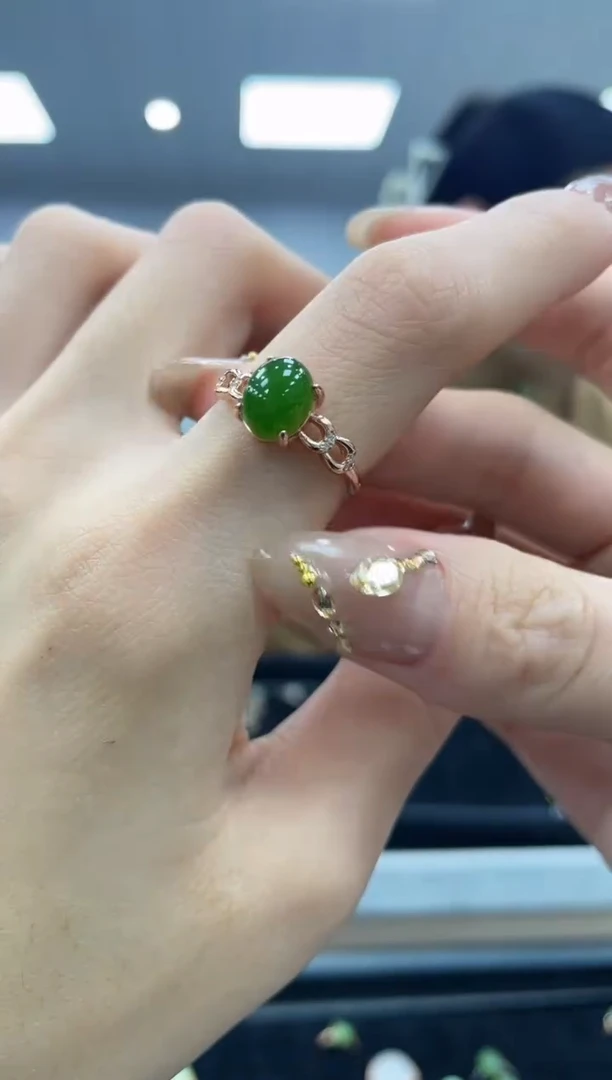 【闪购商品】和田玉戒指银S925镶嵌多样性拍一发一