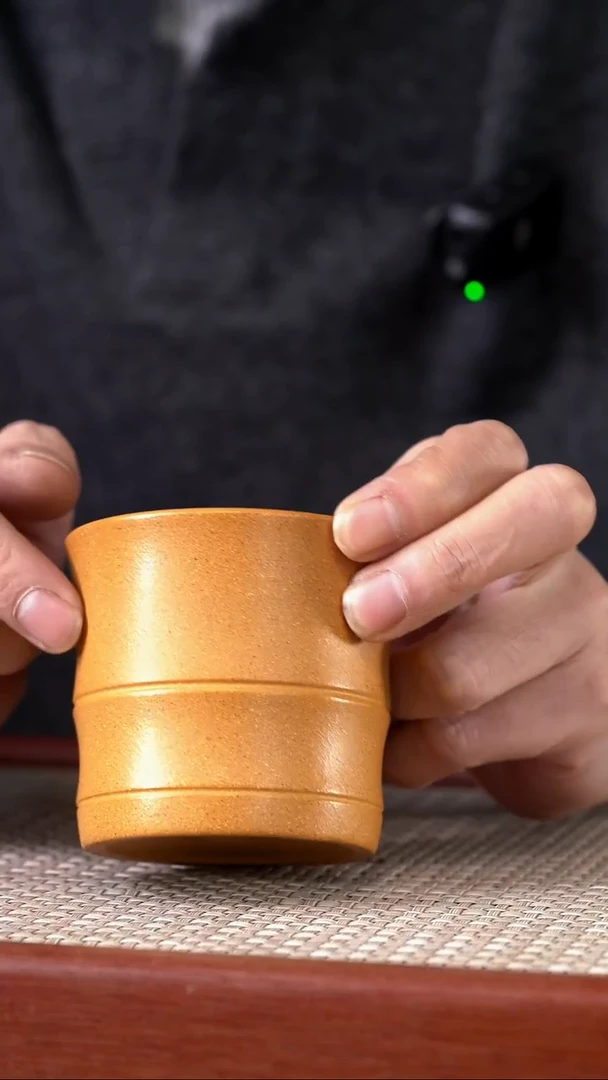 茶杯紫砂黄金段主人杯