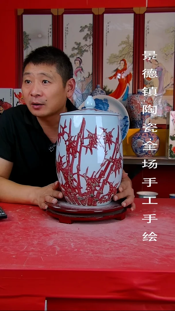 摆件景德镇陶瓷 全场手工手绘3