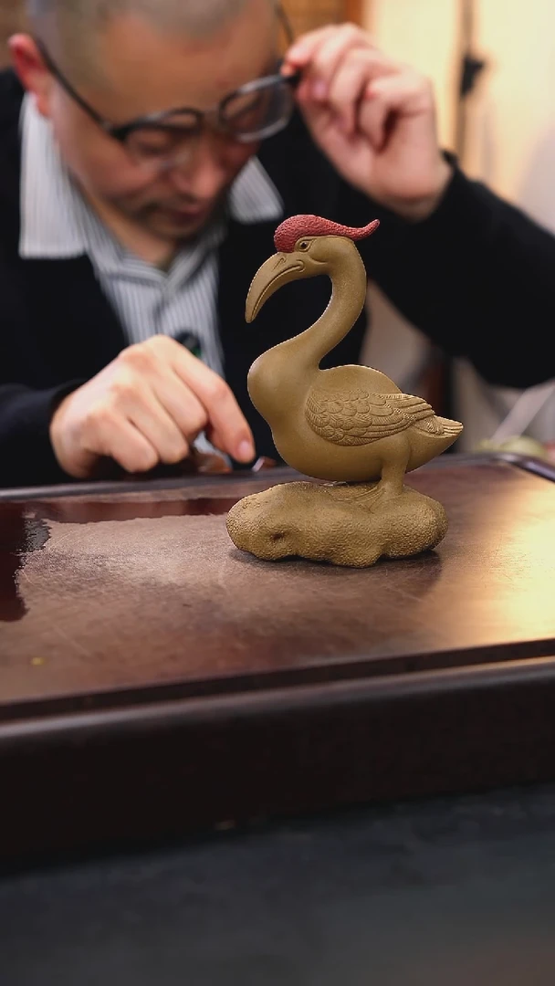 紫砂茶宠紫砂鸿运当头