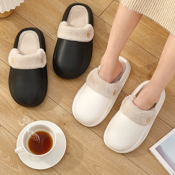 【反季提前购】秋冬新款防水棉拖鞋女防滑保暖加绒加厚棉鞋男款居家