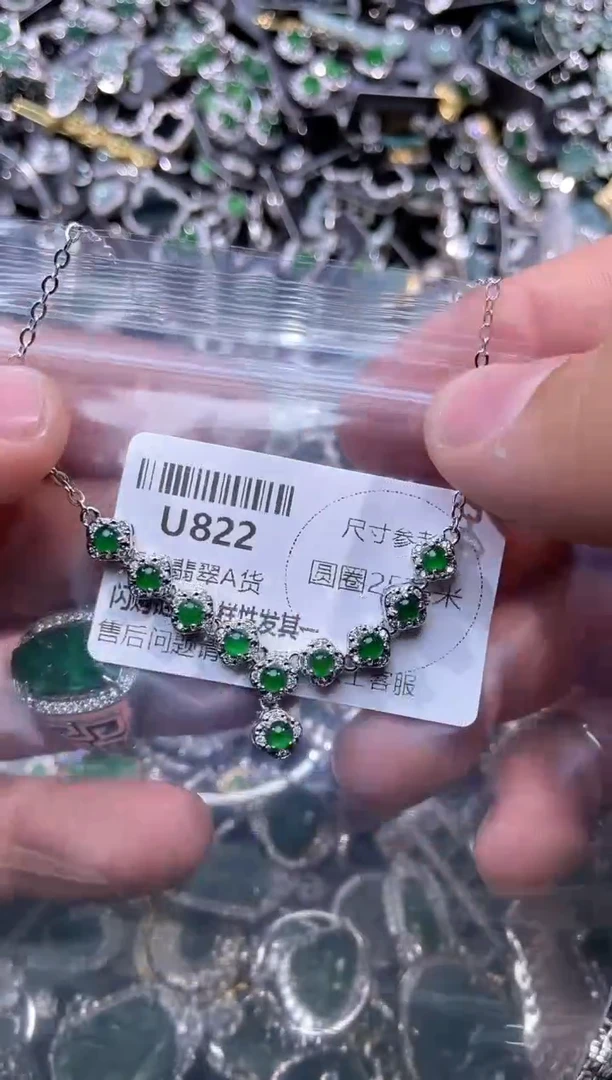 【闪购商品】翡翠颈饰未镶嵌U822项链