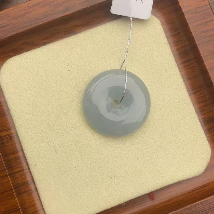 天然缅甸翡翠平安扣