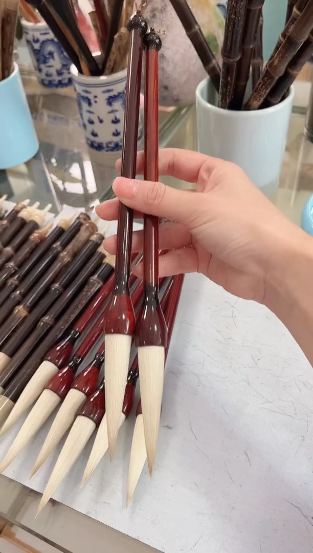 【清水试笔，拒绝蘸墨】墨舞笔庄毛笔2支