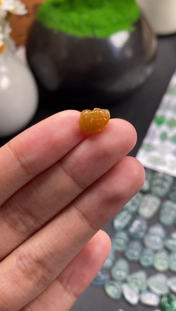 散珠翡翠黄翡裸石