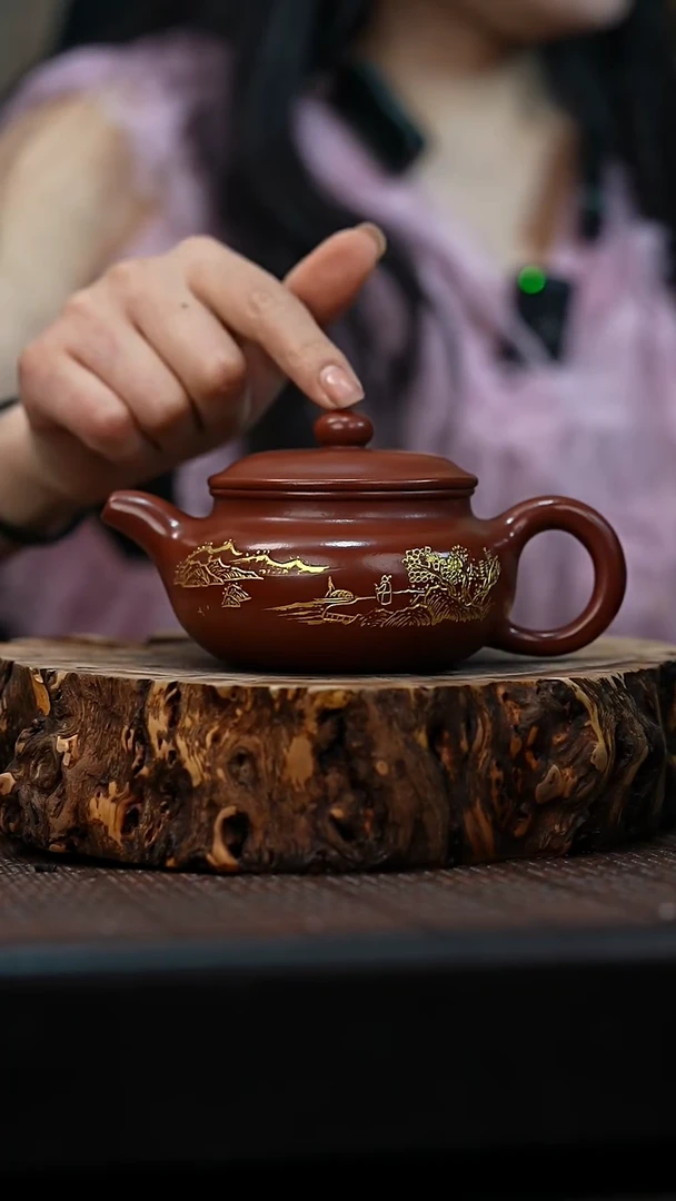 茶壶紫砂宜兴岁颐传砂原矿全手50