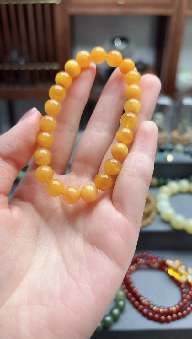 【闪购商品】蜜蜡裸石未镶嵌蜜蜡手串HS