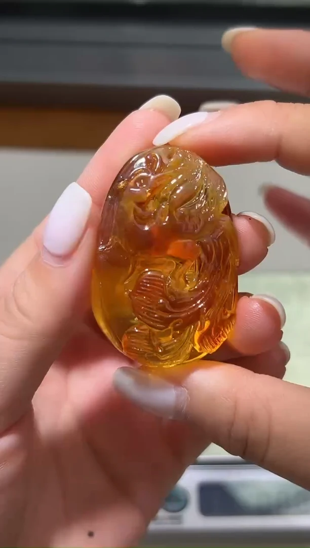 裸石琥珀未镶嵌琥珀蜜蜡吊坠