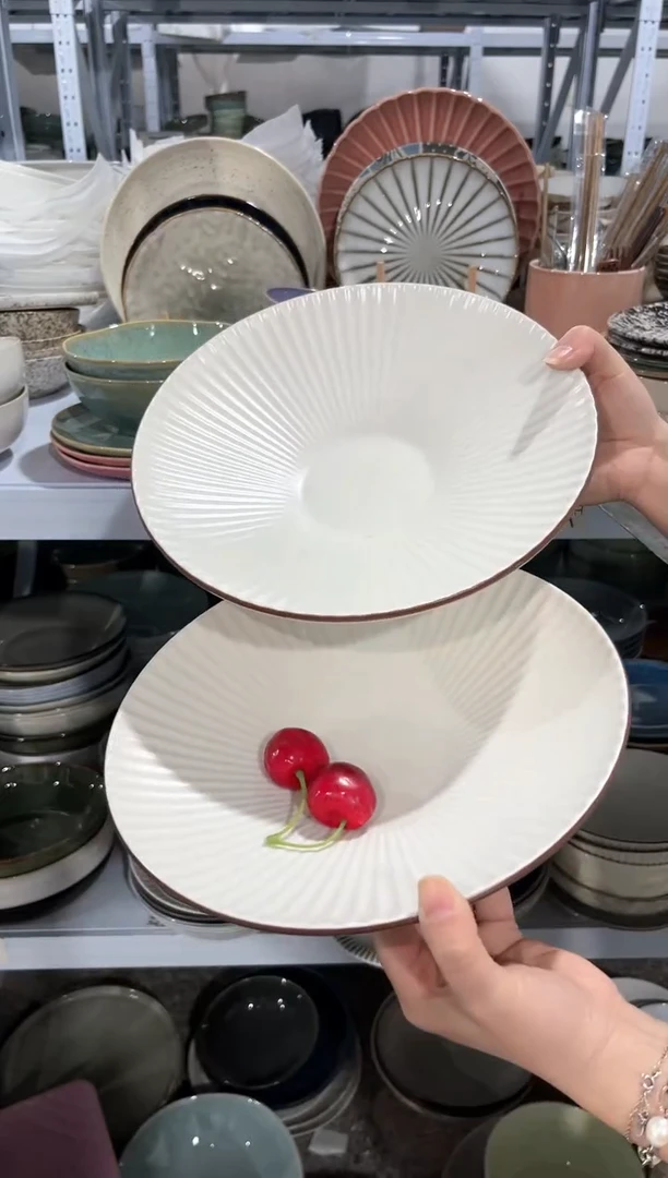 【闪购商品】瓷片外贸尾货瑕疵满20包邮X2 大号咖边