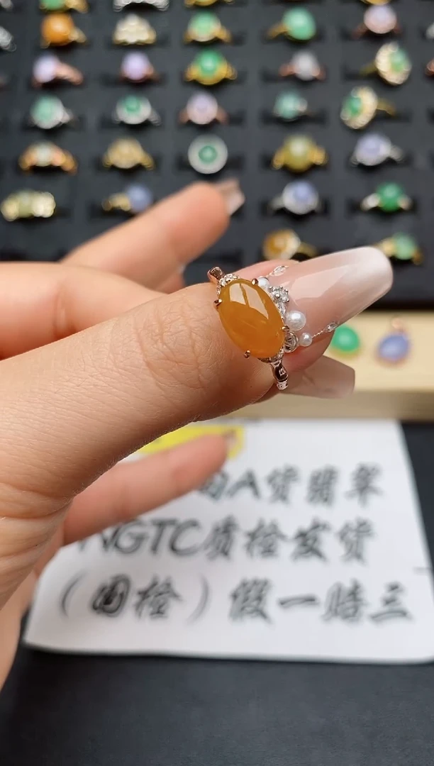 翡翠戒指银S925镶嵌...........