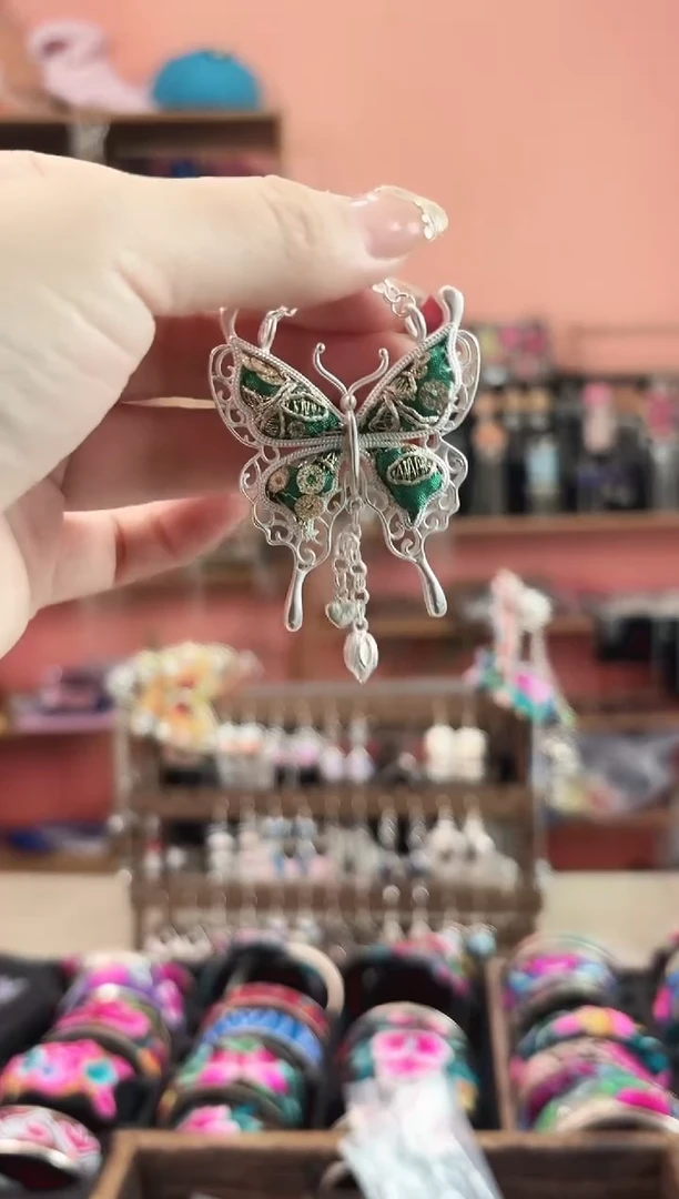 织绣艺枝独绣手工饰品16