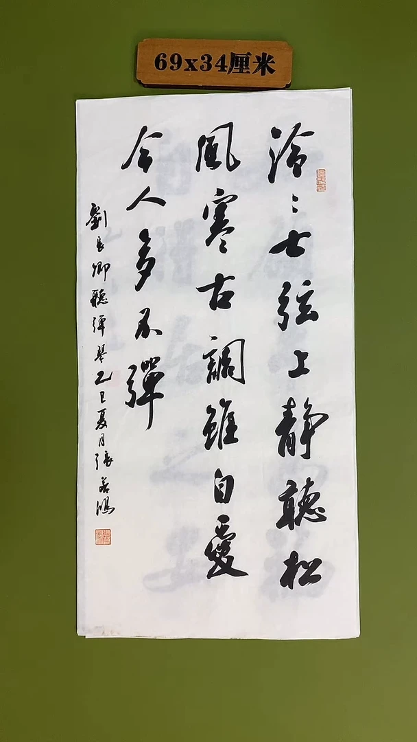 书法书法 张若鸿 尺寸69cm*34cm