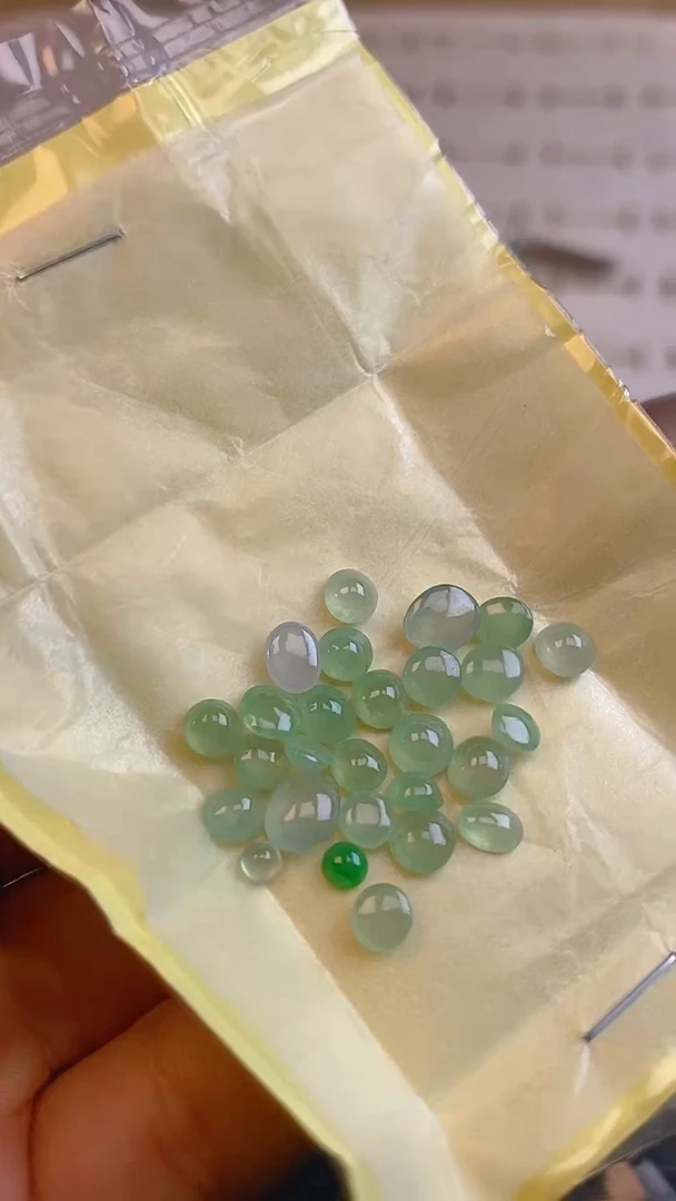 【闪购商品】翡翠耳饰未镶嵌天然A货翡翠6