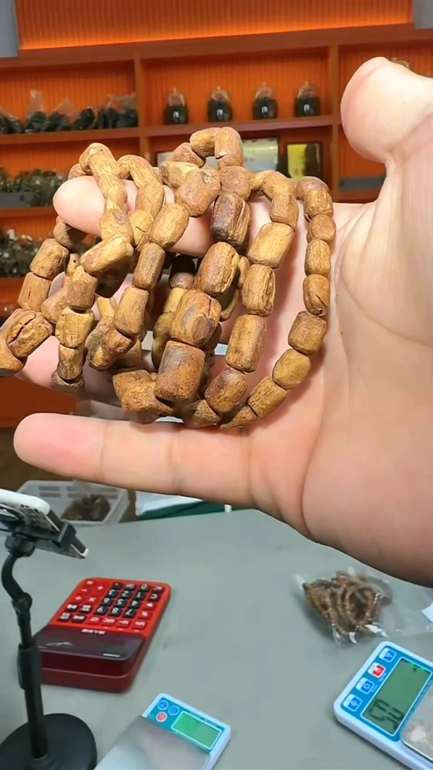 沉香手串154号单圈红土多样性发一
