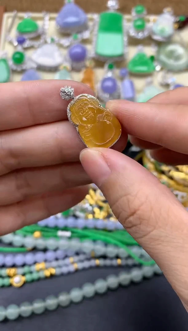 【闪购商品】翡翠颈饰18K金镶嵌514-中国好珍宝