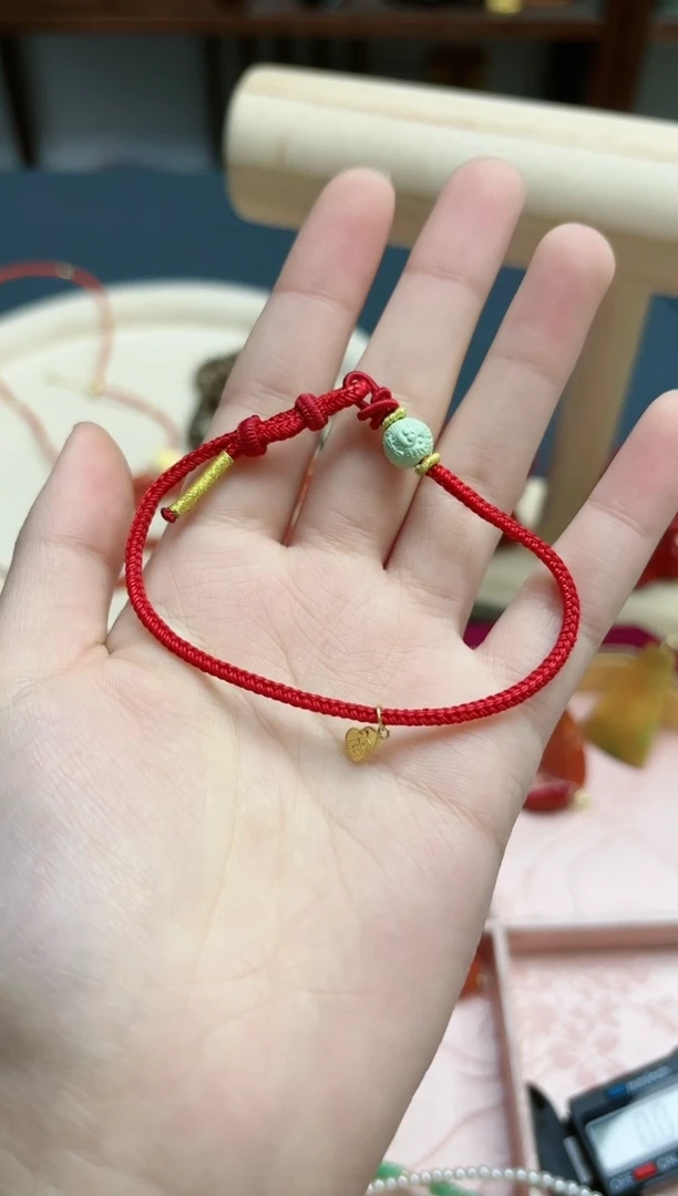 【闪购商品】绿松石手绳18K金镶嵌18k金松石手绳*1 GW