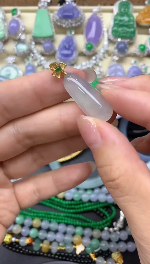 【闪购商品】翡翠颈饰18K金镶嵌133-中国好珍宝