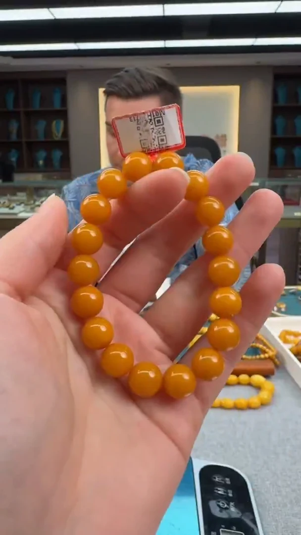 【闪购商品】琥珀手串未镶嵌序列号124