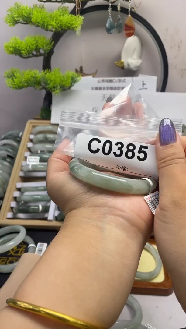 石英质玉(天山翠)手镯未镶嵌c0385