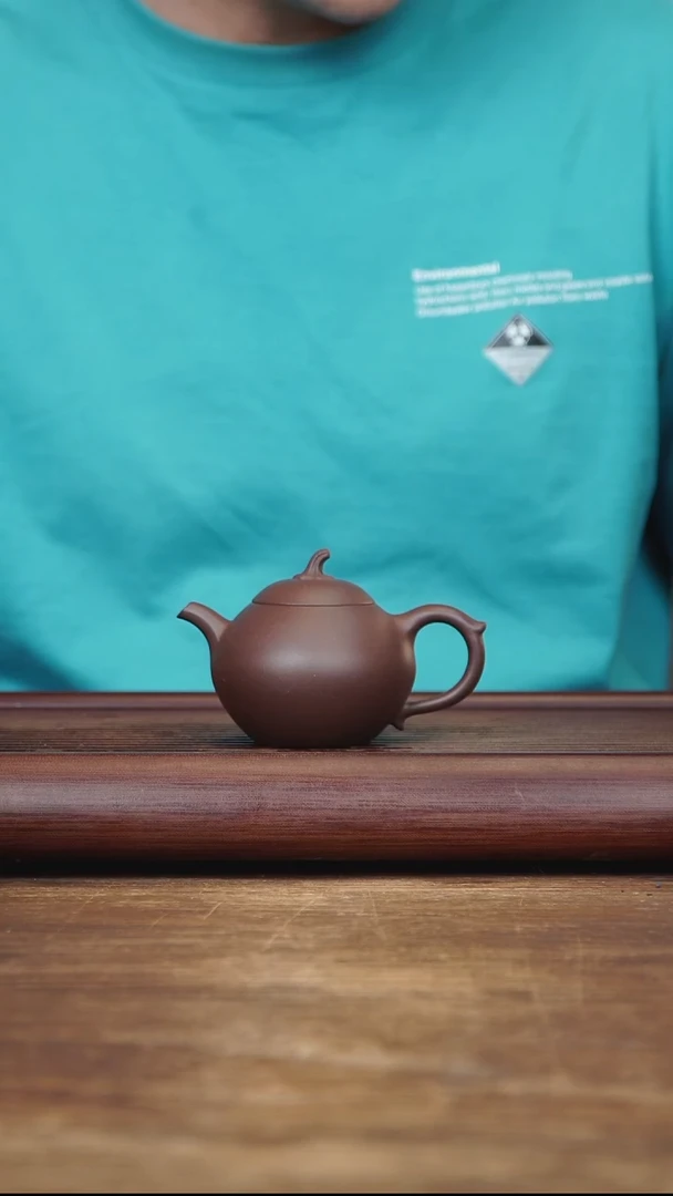 茶壶紫砂110ml 小茄瓜 紫泥