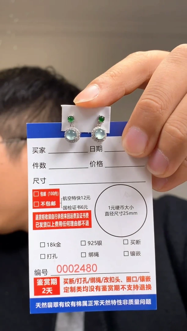 颈饰银S925镶嵌翡翠1