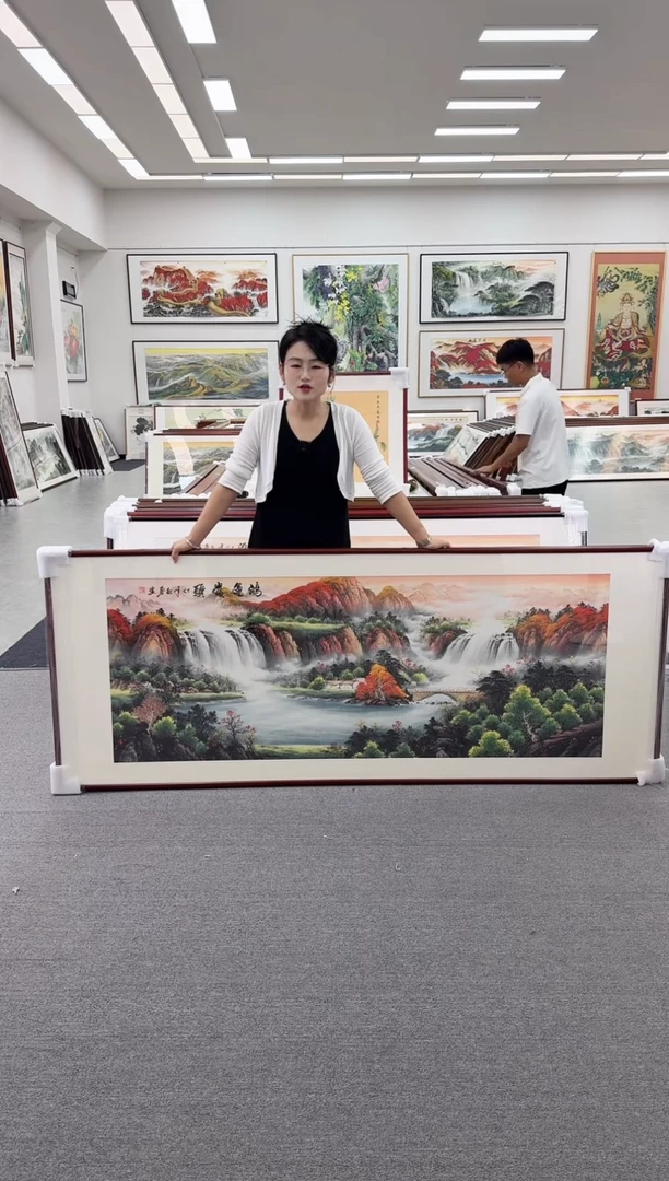 国画手绘   219*88   鸿运当头