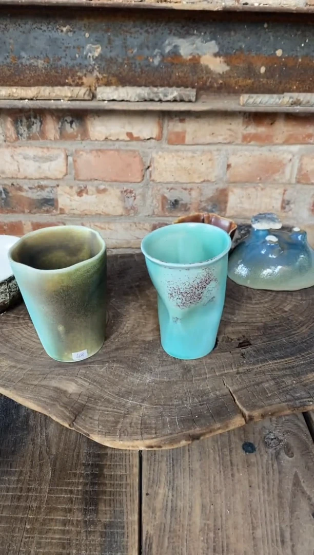 【闪购商品】杯浪鬼柴烧 釉绘柴烧盘