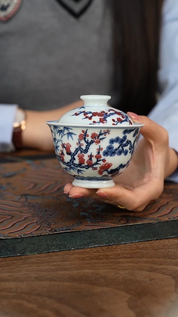 【闪购商品】阳春白雪 2.0松竹梅盖碗