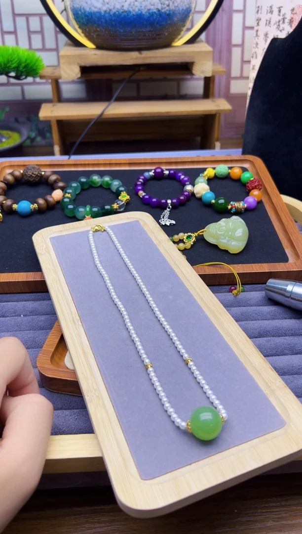 淡水珍珠14K金镶嵌颈饰X358