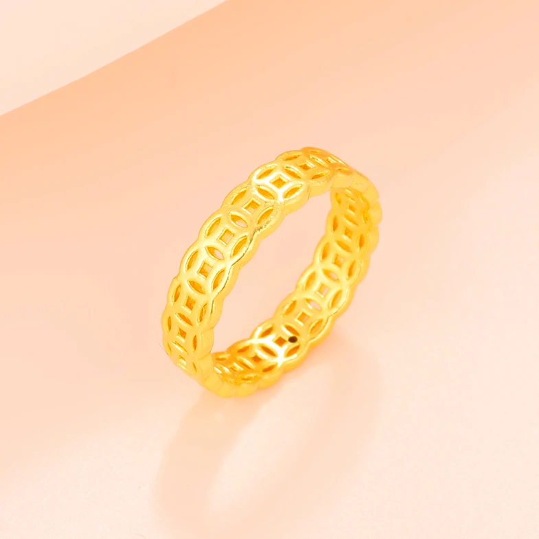 【珊珊专享】足金999饰品 钱多多戒指 SS015