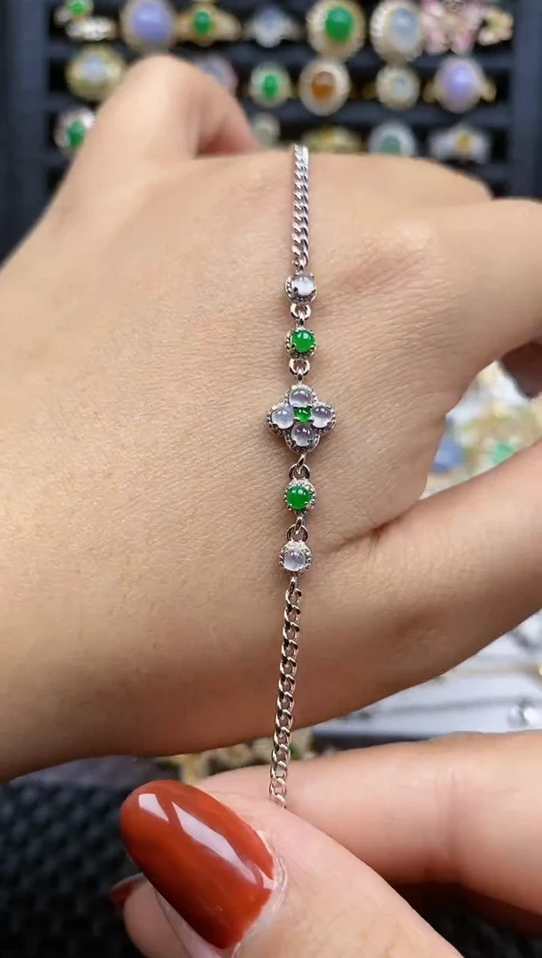 银S925镶嵌戒指翡翠58