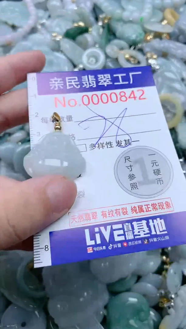 翡翠未镶嵌吊坠(不含链)842