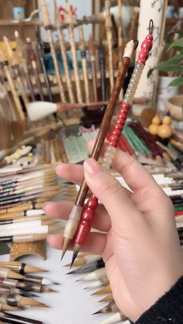 【清水试笔，拒绝蘸墨】墨舞笔庄毛笔2支