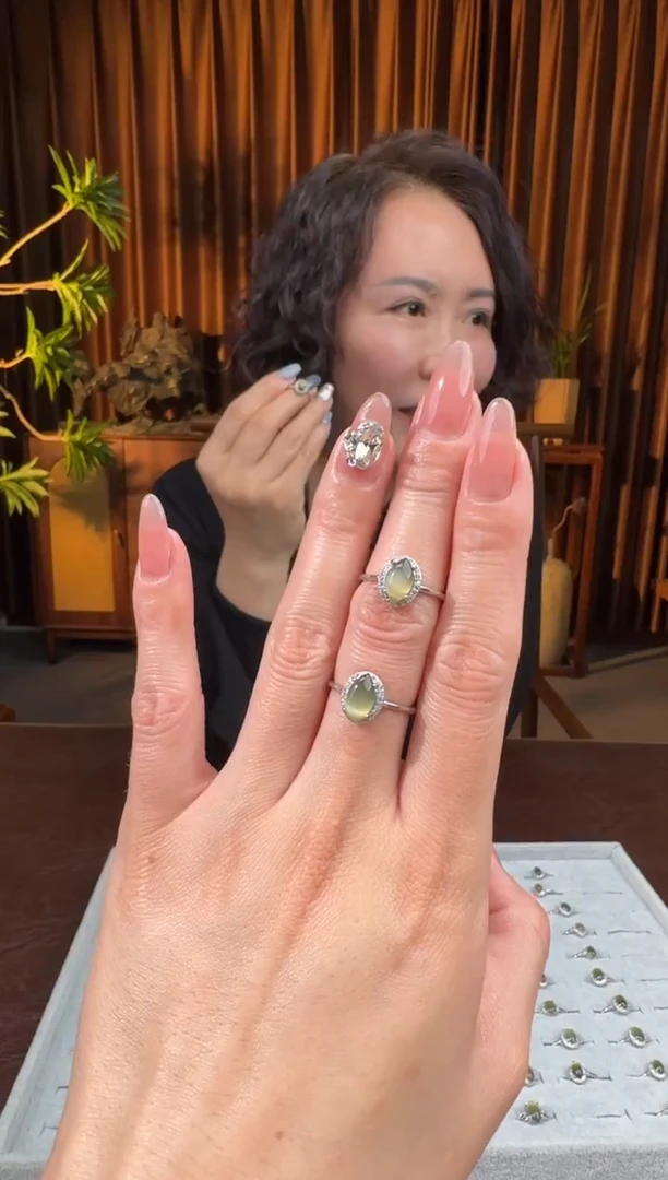 颈饰银S925镶嵌和田玉4李燕11.22多样性拍一发一