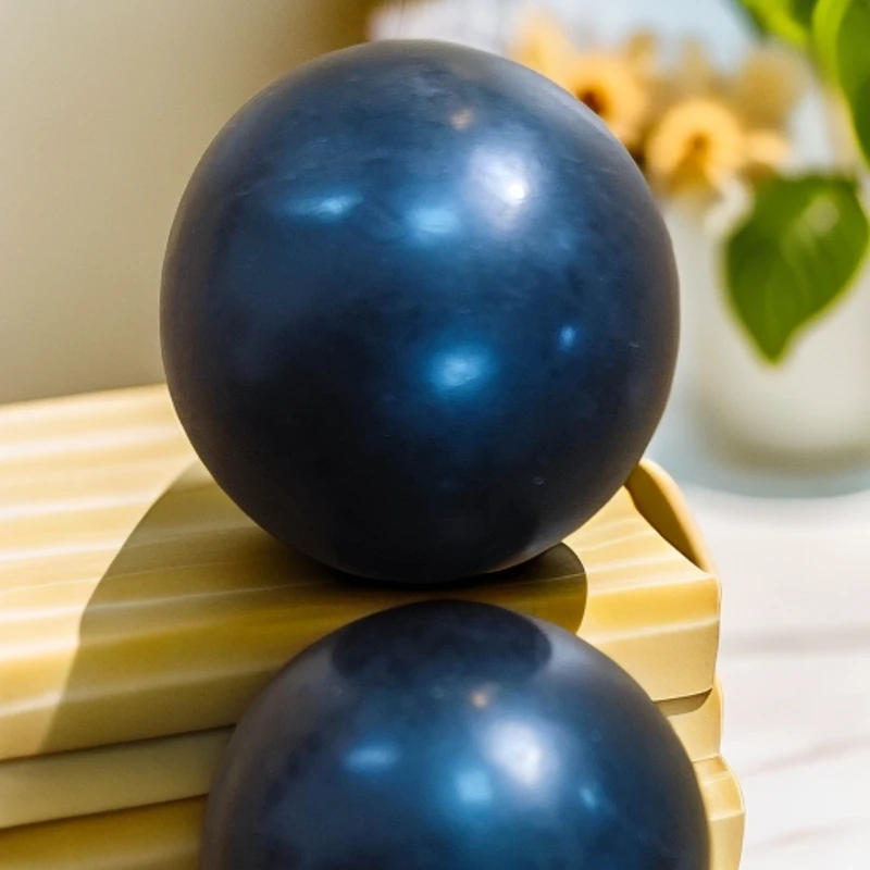 泗水砭石疗养院老虎石手把件球