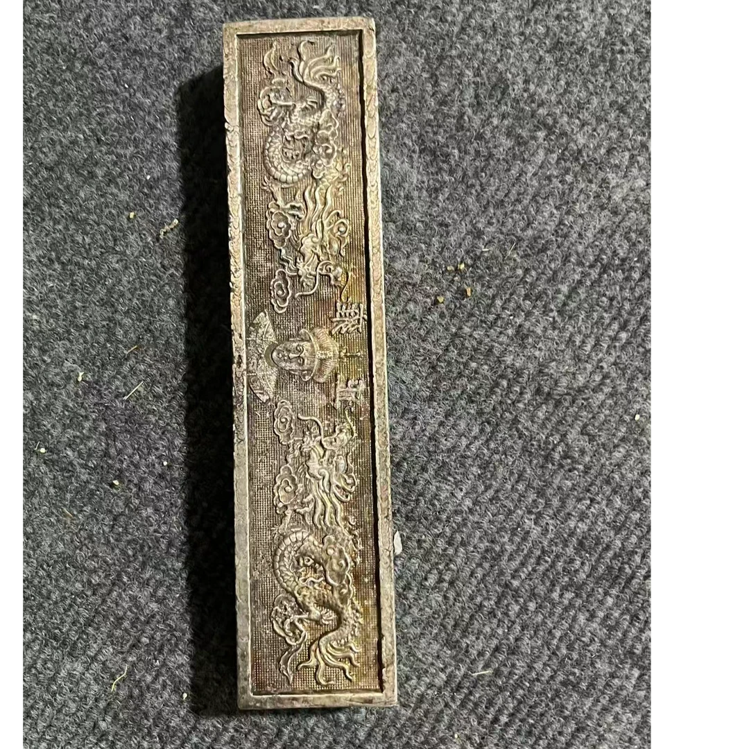 1081【甄藏】精选手工复制仿古铜银复古纪念工艺摆件